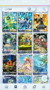 Conta Pokémon Tcgp Com Carta Gold E 2 Interativas - Pokemon GO