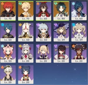 Conta Genshin AR 42 (XIAO, DILUC, LANÇA 5*, ARCO 5*) - Genshin Impact