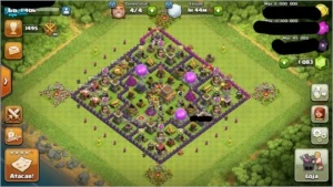 Vendo Vila Cv.8 Quase FuLL +1.083 GEMAS +4 CONSTRUTOR - Clash of Clans