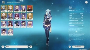 Vendo conta Eula + Albedo + Itto + 27 tiros - Genshin Impact