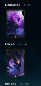 Conta Ouro 3 Com mais de 100 skins e todos os campeões