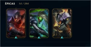 Conta Ouro 3 Com mais de 100 skins e todos os campeões - League of Legends LOL