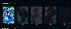 Conta Ouro 3 Com mais de 100 skins e todos os campeões - League of Legends LOL