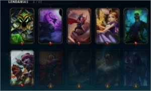 Conta Ouro 3 Com mais de 100 skins e todos os campeões - League of Legends LOL