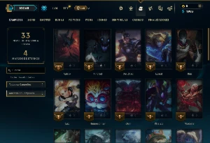 Bronze 4 com 40 Champs e 8 Skins - League of Legends LOL