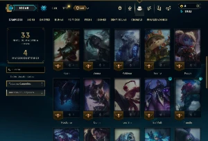 Bronze 4 com 40 Champs e 8 Skins - League of Legends LOL