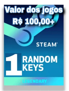 1 Steam key premium/Jogos no valor de 100 reais