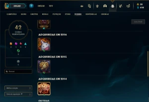 Conta Mestre com 28 Champs e 5 Skins ( UPADA A MÃO ) - League of Legends LOL