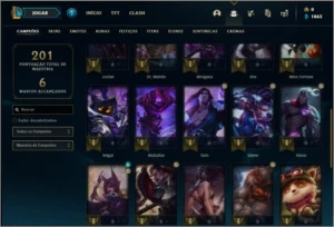 Conta prata 2 com 8 skins e 32 champs - League of Legends LOL