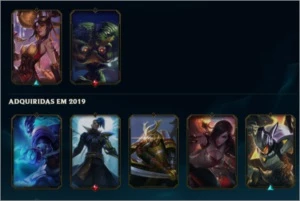 conta lol - 22 skins-nv 87-205 de maestria - League of Legends