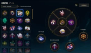 conta lol - 22 skins-nv 87-205 de maestria - League of Legends