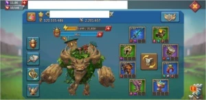 CONTA LORDS MOBILE PRÉ T4 - 120M DE PODER