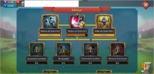 CONTA LORDS MOBILE PRÉ T4 - 120M DE PODER