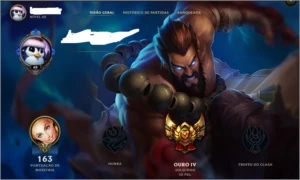 Conta Ouro IV - Mais de 70 campeões, maestrias e honra! - League of Legends LOL