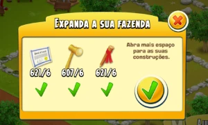 Hay Day ; Materiais de expansão de terra.