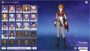 AR30>childe, jean c1,harpa celestial,banner garantido pity36 - Genshin Impact