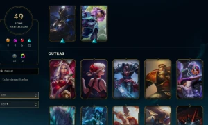 CONTA LOL- LVL 185 - 110 Champions - 49 Skins - FULL ACESSO - League of Legends
