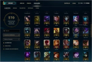 CONTA DIAMANTE IV, 43 SKINS, 100+ CAMPEÕES, 12 PÁGINAS RUNAS - League of Legends LOL
