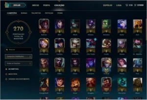 CONTA DIAMANTE IV, 43 SKINS, 100+ CAMPEÕES, 12 PÁGINAS RUNAS - League of Legends LOL