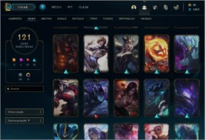 CONTA DIAMANTE 4       ***( 121 SKINS)*** - League of Legends LOL