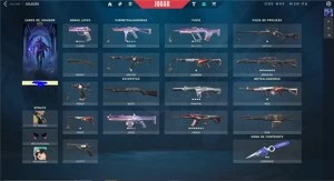 CONTA VALORANT PLATINA COM SKINS CARAS!!