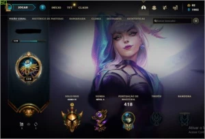 Conta lol gold 4 98skins - League of Legends