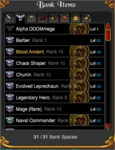 Conta Adventure quest worlds lvl 95 Chrono corruptor, vot AQW