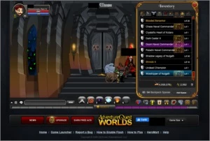 Conta Adventure quest worlds lvl 95 Chrono corruptor, vot AQW