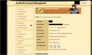 Conta Adventure quest worlds lvl 95 Chrono corruptor, vot AQW
