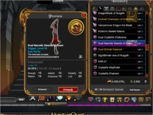 Conta Adventure quest worlds lvl 95 Chrono corruptor, vot AQW
