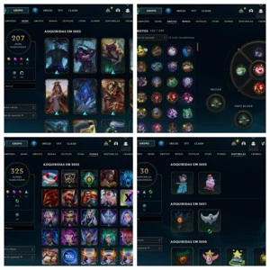 conta de valorant, lol e tft