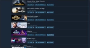 Conta Steam - CSGO GC LVL 17 - EURO TRUCK 2 - RAINBON SIX...