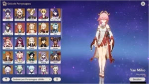 EXCELENTE CONTA!!! AR58 - 15 personagens - 15 armas - Genshin Impact