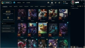 conta de league of legends LOL