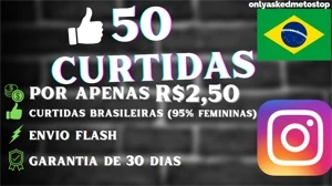 R$2,40 50 CURTIDAS FEMININAS, BRASILEIRAS E REAIS - INSTAGRA - Redes Sociais