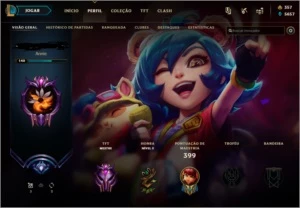 Conta platina 4, mestre no tft - League of Legends LOL