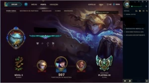 Conta League of Legends 137 skins LOL
