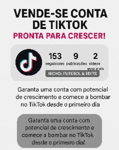 Conta de TikTok à Venda com 153 Seguidores, 9 Vídeos Postado