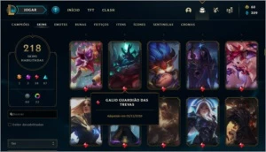 Conta LoL 218 SKINS!  todos os Champs-- gasto 1700R$lvl270 - League of Legends