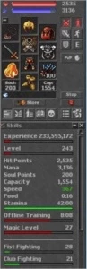 Royal Paladino 243 N pvp 25%Loy - Tibia