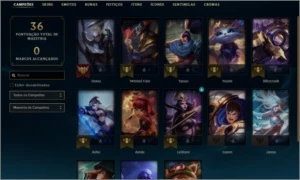 Conta básica - lvl: 21 - 10 skins - League of Legends LOL