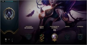 Conta básica - lvl: 21 - 10 skins - League of Legends LOL