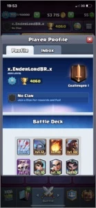 Conta clash Royale todas as cartas
