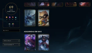 Conta Diamante 3 Full Acesso 96 Campeões 69 Skins - League of Legends LOL