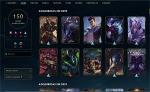 CONTA LOL D2 150 SKIN,VARIOS CROMAS, ETC.... - League of Legends