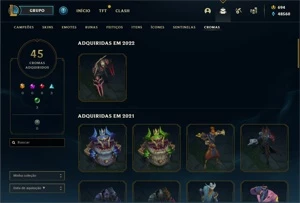 CONTA LOL D2 150 SKIN,VARIOS CROMAS, ETC.... - League of Legends