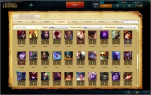 Conta League of Legends - Unranked - 77 champ + 23 skins LOL