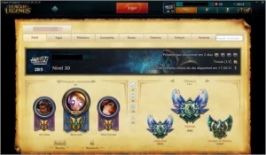 Conta League of Legends - Unranked - 77 champ + 23 skins LOL