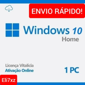 Key Ativação Windows 10 Home - Softwares e Licenças