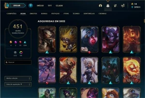 Vendo Conta de LOL/Valorant (Skin 451 lol / 10 Valorant ) - League of Legends